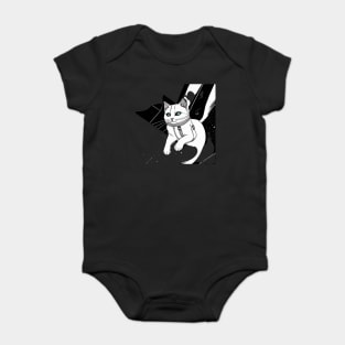 Baby cat blue eyes Baby Bodysuit